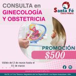 PROMOCION CONSULTAS EN GINECOLOGÍA Y OBSTETRICIA $500